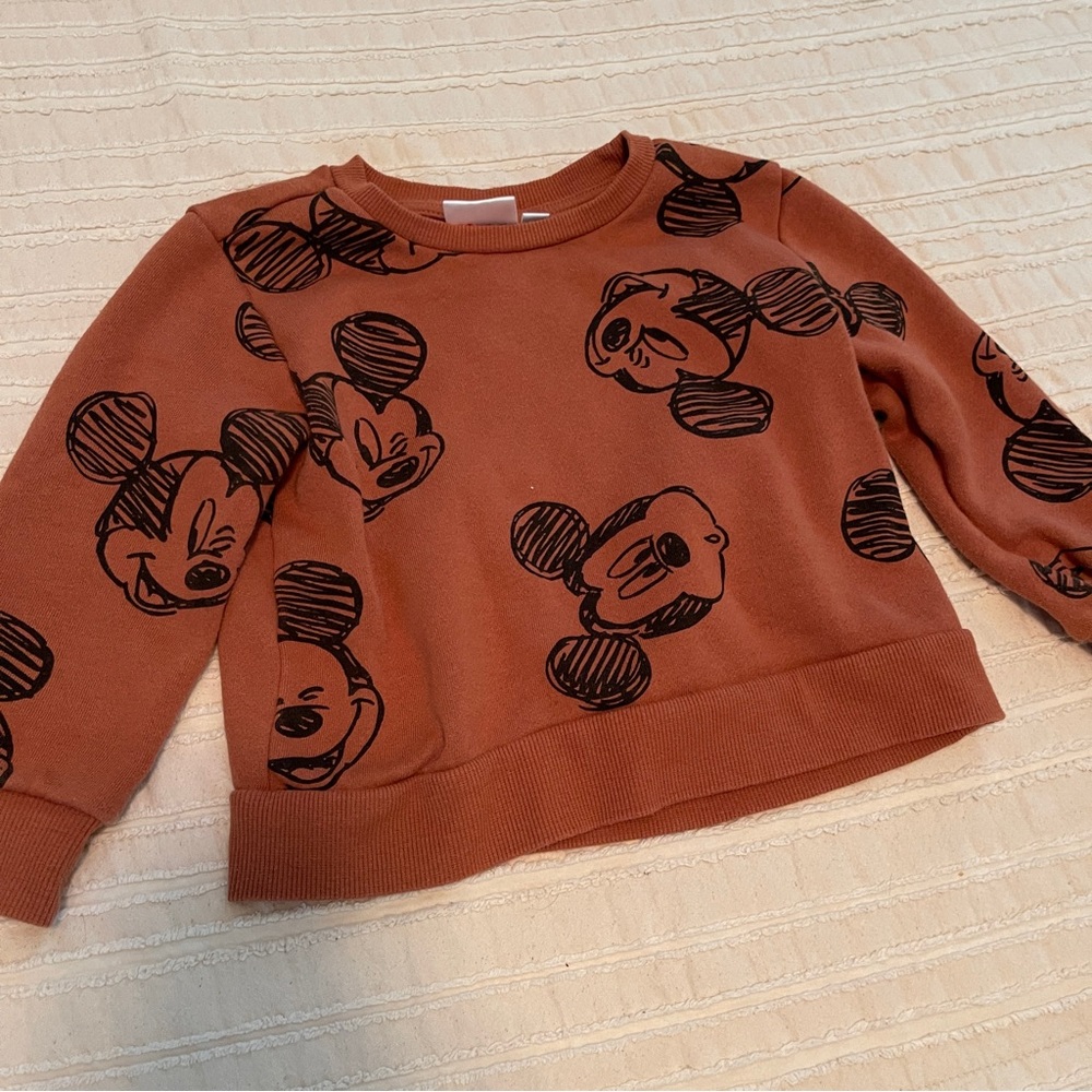 Mickey Mouse Boys Sweatshirt - Brown 2T